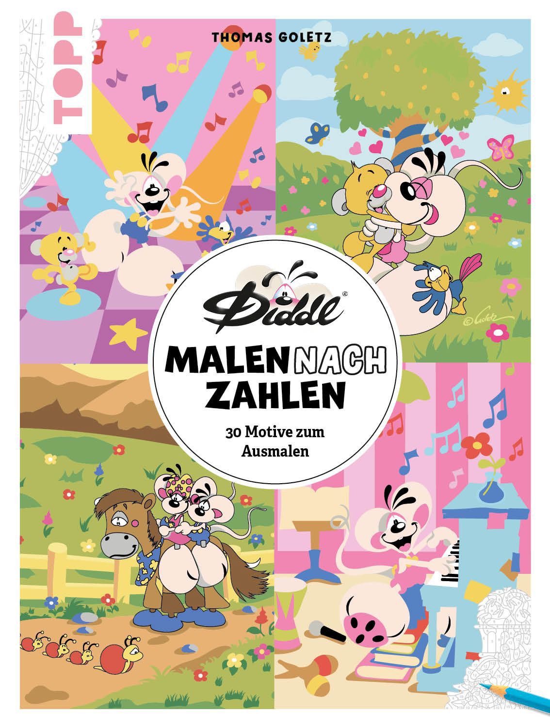 Diddl- Malen nach Zahlen