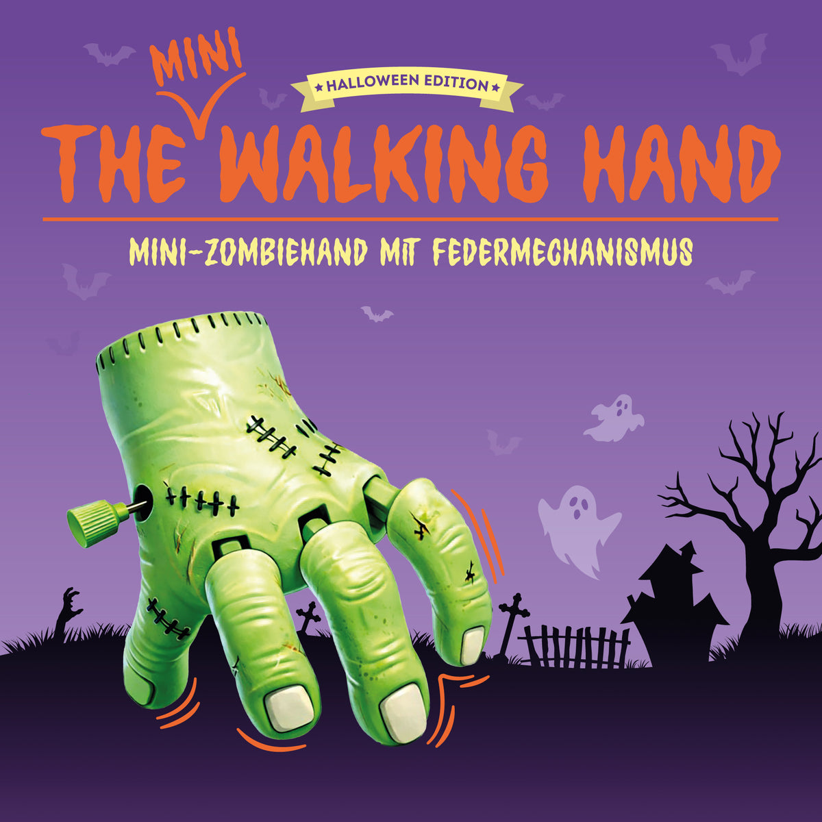 Legami - Mini-Zombiehand mit Federmechanismus - The Mini Walking Hand